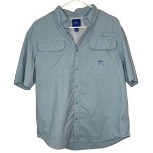 Guy Harvey Men’s Fishing Button Up Shirt - Size M